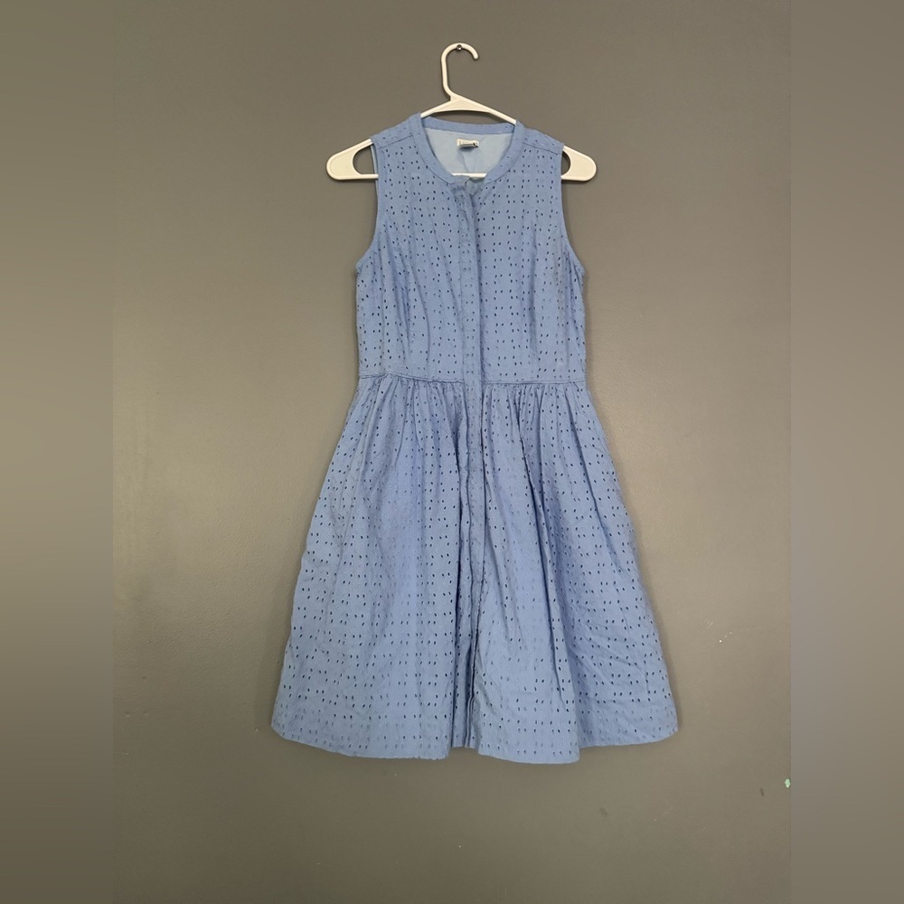 J. Crew Blue Sleeveless Sundress Midi - Picture 1 of 9